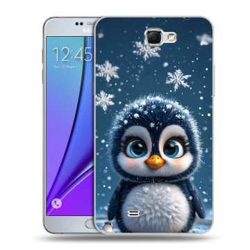 Пластиковый чехол на Samsung Galaxy Note 2 с принтом Новый год