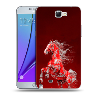 Пластиковый чехол на Samsung Galaxy Note 2 с принтом Новый год