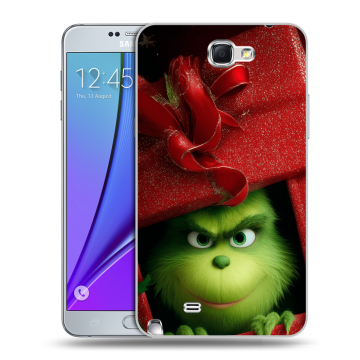 Пластиковый чехол на Samsung Galaxy Note 2 с принтом Новый год