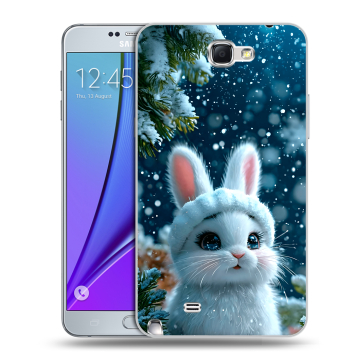 Пластиковый чехол на Samsung Galaxy Note 2 с принтом Новый год