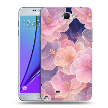 Пластиковый чехол на Samsung Galaxy Note 2 с принтом женский