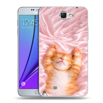 Пластиковый чехол на Samsung Galaxy Note 2 с принтом женский Пластиковый чехол на Samsung Galaxy Note 2 с принтом женский
