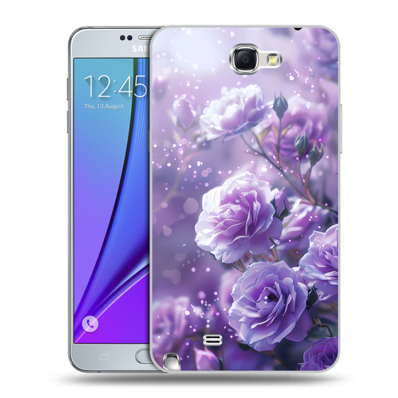 Пластиковый чехол на Samsung Galaxy Note 2 с принтом Розы цветы Пластиковый чехол на Samsung Galaxy Note 2 с принтом Розы цветы