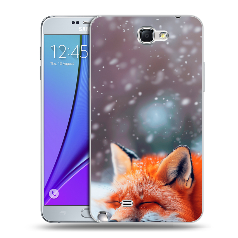 Пластиковый чехол на Samsung Galaxy Note 2 с принтом лиса Пластиковый чехол на Samsung Galaxy Note 2 с принтом лиса