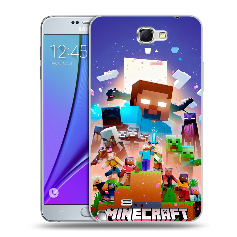 Пластиковый чехол на Samsung Galaxy Note 2 с принтом Майнкрафт Minecraft Пластиковый чехол на Samsung Galaxy Note 2 с принтом Майнкрафт Minecraft
