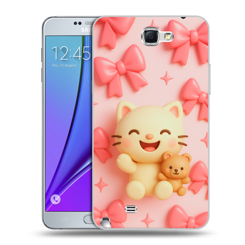 Пластиковый чехол на Samsung Galaxy Note 2 с принтом для девочек Пластиковый чехол на Samsung Galaxy Note 2 с принтом для девочек