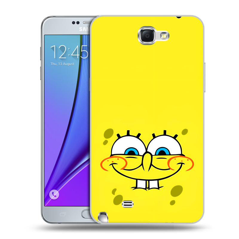 Пластиковый чехол на Samsung Galaxy Note 2 с принтом спанчбоб спанч боб Пластиковый чехол на Samsung Galaxy Note 2 с принтом спанчбоб спанч боб