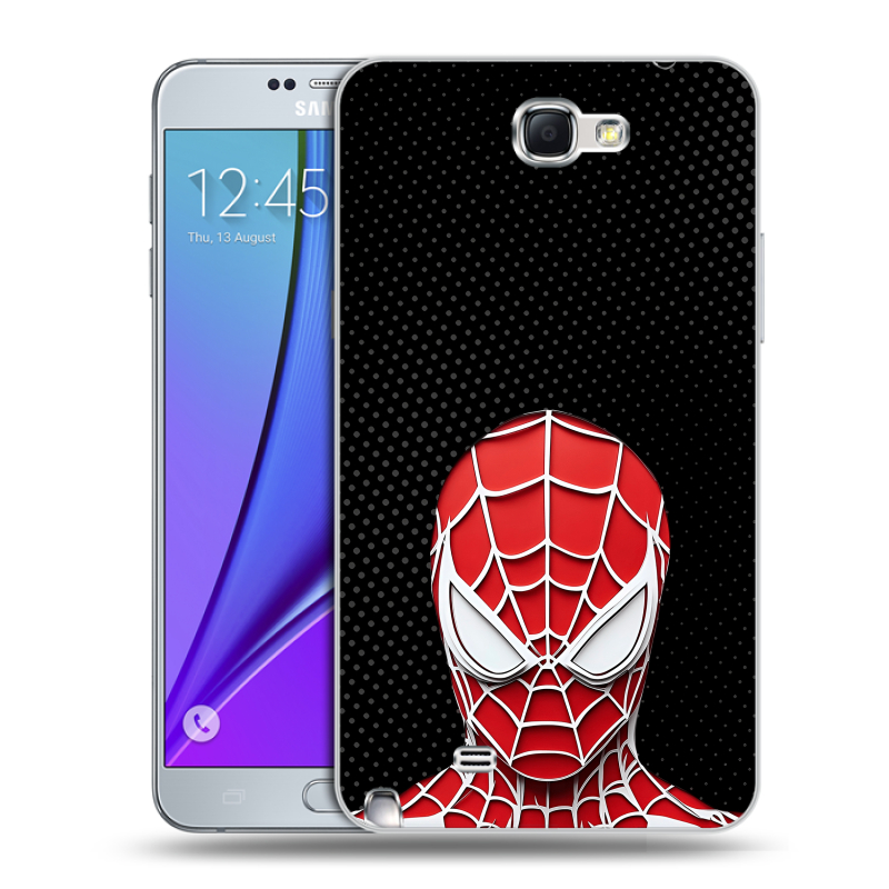 Пластиковый чехол на Samsung Galaxy Note 2 с принтом человек паук spiderman Пластиковый чехол на Samsung Galaxy Note 2 с принтом человек паук spiderman