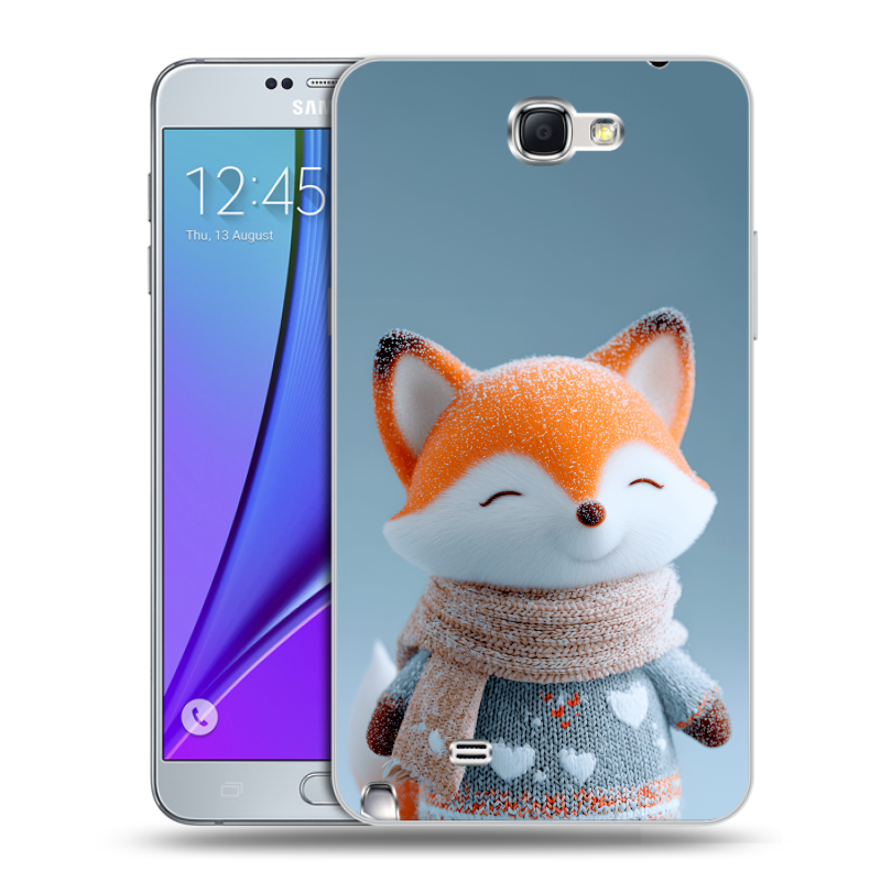Пластиковый чехол на Samsung Galaxy Note 2 с принтом Лиса Пластиковый чехол на Samsung Galaxy Note 2 с принтом Лиса