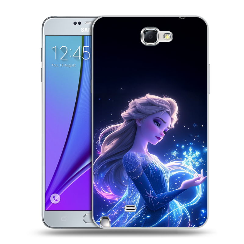 Пластиковый чехол на Samsung Galaxy Note 2 с принтом Холодное сердце Frozen Пластиковый чехол на Samsung Galaxy Note 2 с принтом Холодное сердце Frozen