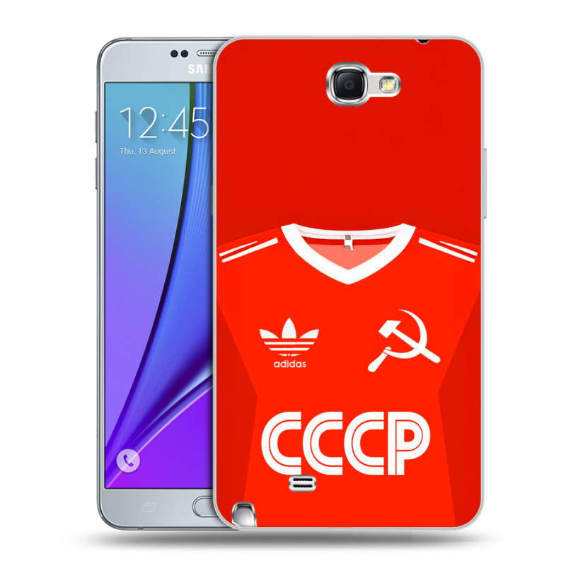 Пластиковый чехол на Samsung Galaxy Note 2 с принтом Флаг Герб СССР Пластиковый чехол на Samsung Galaxy Note 2 с принтом Флаг Герб СССР