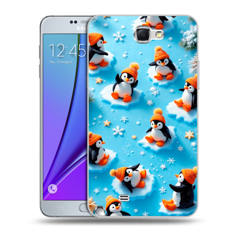 Пластиковый чехол на Samsung Galaxy Note 2 с принтом Новый год Пластиковый чехол на Samsung Galaxy Note 2 с принтом Новый год