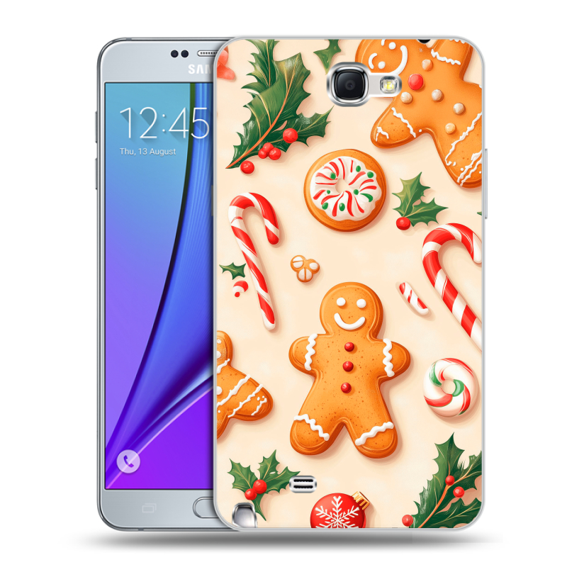 Пластиковый чехол на Samsung Galaxy Note 2 с принтом Новый год Пластиковый чехол на Samsung Galaxy Note 2 с принтом Новый год
