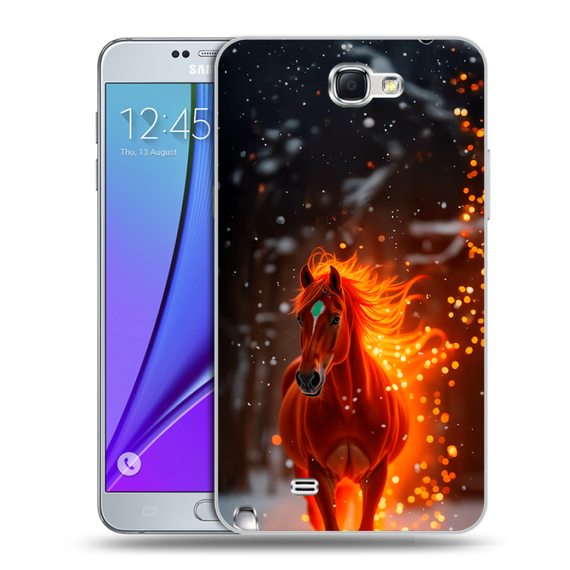 Пластиковый чехол на Samsung Galaxy Note 2 с принтом Новый год Пластиковый чехол на Samsung Galaxy Note 2 с принтом Новый год