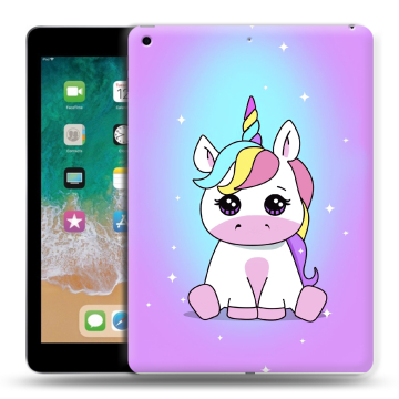 Силиконовый чехол на планшета Ipad (2018) с принтом Единорог Силиконовый чехол на планшета Ipad (2018) с принтом Единорог