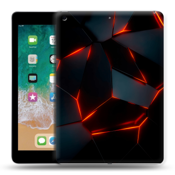 Силиконовый чехол на планшета Ipad (2018) с принтом Яркие абстракции Силиконовый чехол на планшета Ipad (2018) с принтом Яркие абстракции