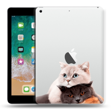 Силиконовый чехол на планшета Ipad (2018) с принтом Кошки Силиконовый чехол на планшета Ipad (2018) с принтом Кошки