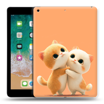 Силиконовый чехол на планшета Ipad (2018) с принтом Милые котики Силиконовый чехол на планшета Ipad (2018) с принтом Милые котики