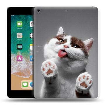 Силиконовый чехол на планшета Ipad (2018) с принтом Коты Силиконовый чехол на планшета Ipad (2018) с принтом Коты