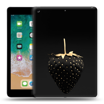 Силиконовый чехол на планшета Ipad (2018) с принтом Черная клубника Силиконовый чехол на планшета Ipad (2018) с принтом Черная клубника