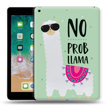 Силиконовый чехол на планшета Ipad (2018) с принтом Лама Силиконовый чехол на планшета Ipad (2018) с принтом Лама