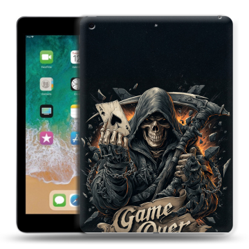 Силиконовый чехол на планшета Ipad (2018) с принтом Скелет карты Силиконовый чехол на планшета Ipad (2018) с принтом Скелет карты