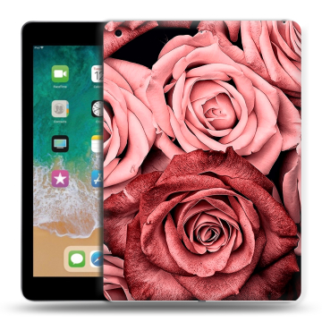 Силиконовый чехол на планшета Ipad (2018) с принтом Цветы розы Силиконовый чехол на планшета Ipad (2018) с принтом Цветы розы