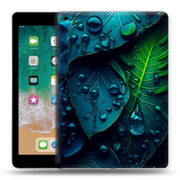 Силиконовый чехол на планшета Ipad (2018) с принтом Листья Силиконовый чехол на планшета Ipad (2018) с принтом Листья