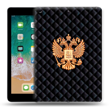Силиконовый чехол на Ipad (2018) с принтом Герб России принт