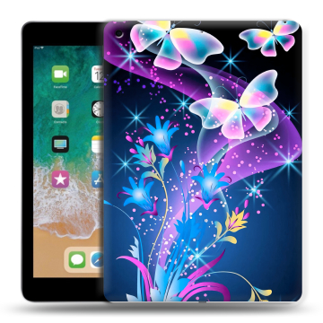 Силиконовый чехол на Ipad (2018) с принтом Бабочки Силиконовый чехол на Ipad (2018) с принтом Бабочки
