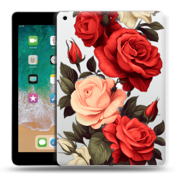 Силиконовый чехол на Ipad (2018) с принтом Розы Силиконовый чехол на Ipad (2018) с принтом Розы