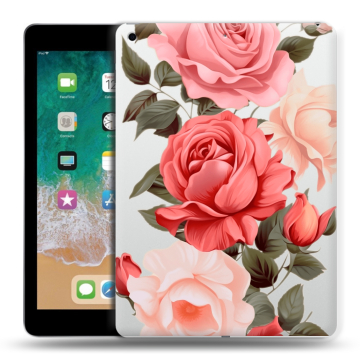 Силиконовый чехол на Ipad (2018) с принтом Розы Силиконовый чехол на Ipad (2018) с принтом Розы