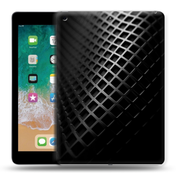 Силиконовый чехол на Ipad (2018) с принтом Текстура металла