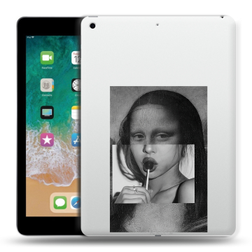 Силиконовый чехол на Ipad (2018) с принтом Мона Лиза Силиконовый чехол на Ipad (2018) с принтом Мона Лиза