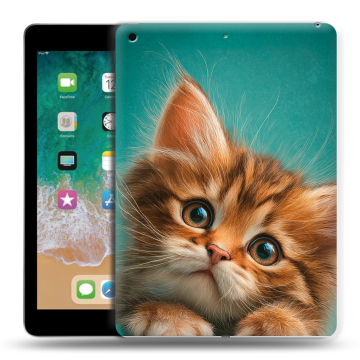 Силиконовый чехол на Ipad (2018) с принтом котенок