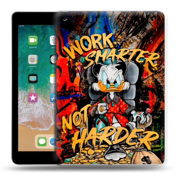 Силиконовый чехол на Ipad (2018) с принтом Дональд Дак Деньги