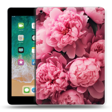 Силиконовый чехол на Ipad (2018) с принтом цветы пионы Силиконовый чехол на Ipad (2018) с принтом цветы пионы