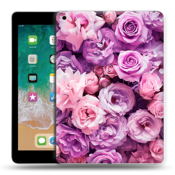 Силиконовый чехол на Ipad (2018) с принтом лавандовые розы