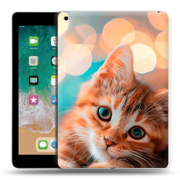 Силиконовый чехол на Ipad (2018) с принтом котик Силиконовый чехол на Ipad (2018) с принтом котик