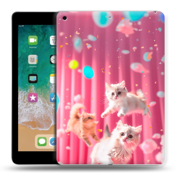 Силиконовый чехол на Ipad (2018) с принтом милые котики