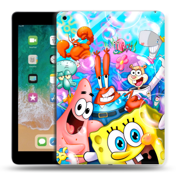 Силиконовый чехол на Ipad (2018) с принтом спанчбоб спанч боб