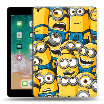 Силиконовый чехол на Ipad (2018) с принтом Миньоны
