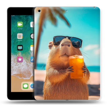 Силиконовый чехол на Ipad (2018) с принтом Капибара