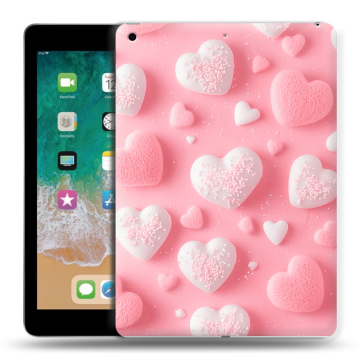 Силиконовый чехол на Ipad (2018) с принтом Сердечки
