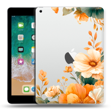 Силиконовый чехол на Ipad (2018) с принтом Цветы принт