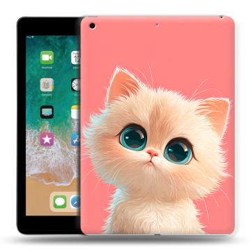 Силиконовый чехол на Ipad (2018) с принтом Розовый котенок