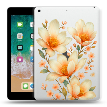 Силиконовый чехол на Ipad (2018) с принтом Цветы
