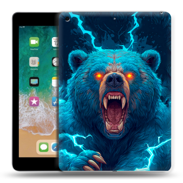 Силиконовый чехол на Ipad (2018) с принтом Медведь