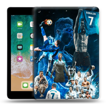 Силиконовый чехол на Ipad (2018) с принтом Реал Роналдо Силиконовый чехол на Ipad (2018) с принтом Реал Роналдо