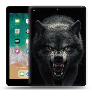 Силиконовый чехол на Ipad (2018) с принтом Волк Силиконовый чехол на Ipad (2018) с принтом Волк